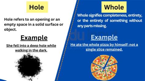 hole or whole meaning.